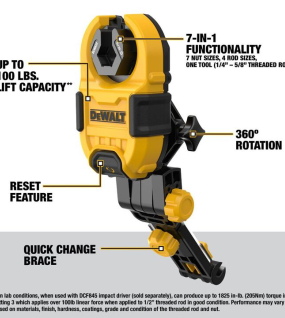 DEWALT IMPACT CONNECT Nut Runner Attachment for Impact Drivers & Fastening Applications