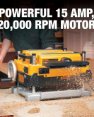 DEWALT Thickness Planer 13in Three Knife 2 Speed with Mobile Stand Bundle – 13-Inch 2-Speed Three-Knife Planer with Mobile Stand