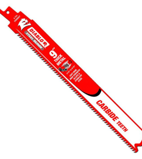 Diablo Tools 9-Inch Steel Demon Carbide Reciprocating Saw Blades for Thick Metal Cutting