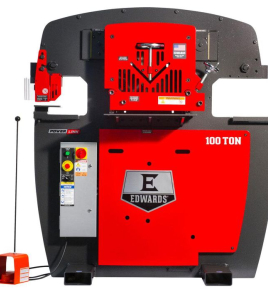 Edwards 100 Ton Ironworker with PowerLink System – 3-Phase 208V Heavy-Duty Metalworking Machine