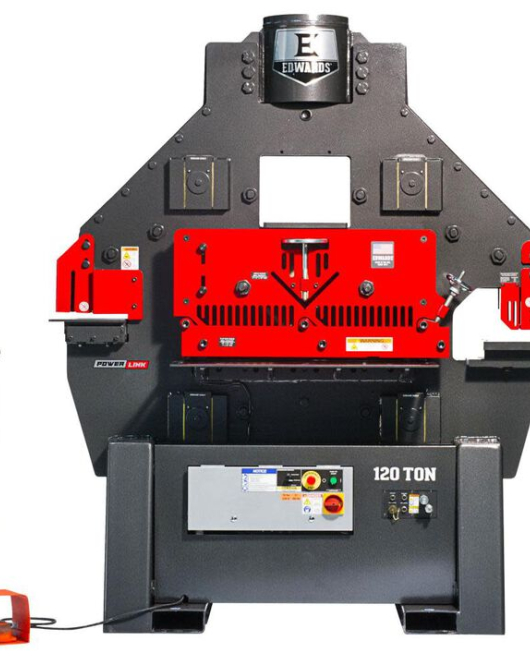 Edwards 120 Ton Ironworker with PowerLink System – 3-Phase 208V Heavy-Duty Industrial Metal Fabrication Machine Edwards 120 Ton Ironworker with PowerLink System – 3-Phase 208V Heavy-Duty Industrial Metal Fabrication Machine