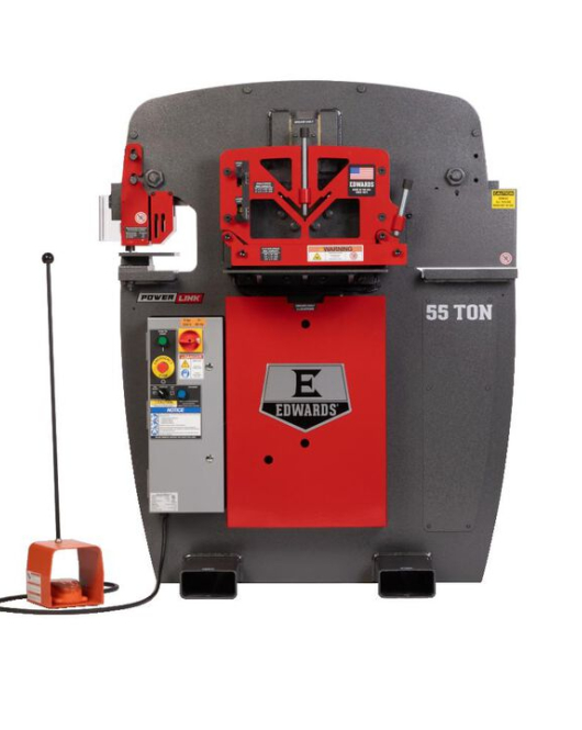 Edwards 55 Ton Ironworker 208V 3Ph with PowerLink – 55 Ton Industrial Ironworker with PowerLink System Edwards 55 Ton Ironworker 208V 3Ph with PowerLink – 55 Ton Industrial Ironworker with PowerLink System
