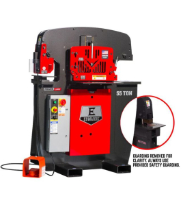 Edwards 55 Ton Ironworker with PowerLink &amp; Coper Notcher – 3-Phase 208V Industrial Metalworking Machine