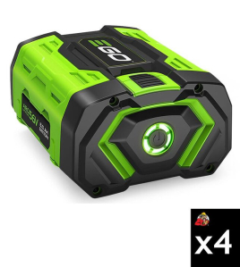 EGO POWER+ 56V ARC Lithium 8Ah Battery Pack – 4 Piece Set with Fuel Gauge