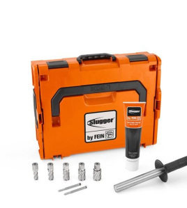 Fein MAGFORCE 90 Mag Drill with Steel HSS Cutter Set – Heavy-Duty 2-Speed Magnetic Drill System with HSS Cutter Set