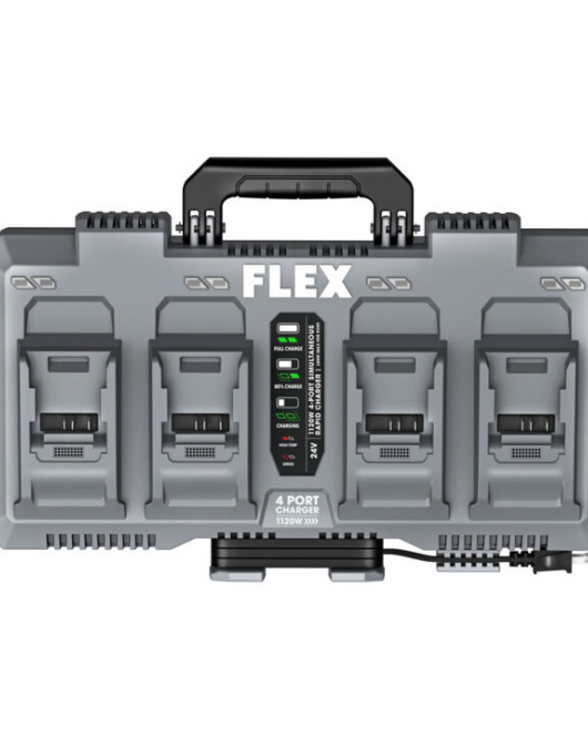 FLEX STACK PACK 24V Rapid 4-Port Battery Charger for Lithium-Ion Tool Batteries FLEX STACK PACK 24V Rapid 4-Port Battery Charger for Lithium-Ion Tool Batteries