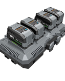 FLEX STACK PACK 24V Rapid 4-Port Battery Charger for Lithium-Ion Tool Batteries FLEX STACK PACK 24V Rapid 4-Port Battery Charger for Lithium-Ion Tool Batteries