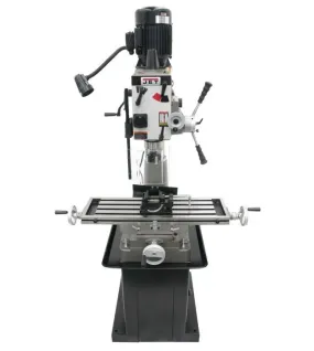 JET Geared Head Mill/Drill with Power Downfeed, Newall DP700 2-Axis DRO & X-Powerfeed – Precision Industrial Milling Machine