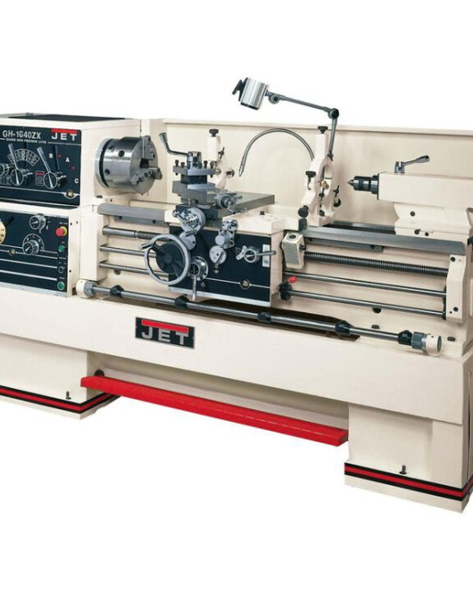 JET GH-1660ZX Gear Head Lathe with ACU-RITE 200S DRO, Taper Attachment & Collet Closer – Precision Industrial Metal Lathe