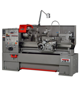 JET GH-1880ZX Gear Head Lathe with Large Spindle Bore & Acu-Rite 203 TAK DRO – Precision Industrial Metal Lathe