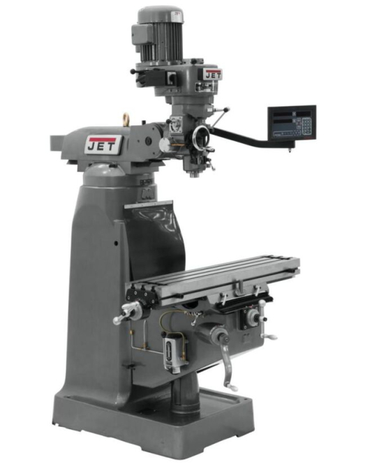JET JTM-836-1 Mill with 3-Axis Newall DP700 DRO – Precision 3-Axis DRO Milling Machine