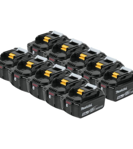 Makita 18V LXT 5Ah Lithium-Ion Power Tool Battery Pack with Fuel Gauge – 10 Pack Bulk Set