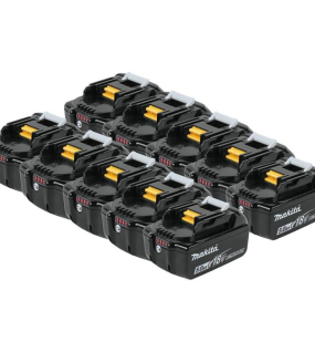 Makita 18V LXT 5Ah Lithium-Ion Power Tool Battery Pack with Fuel Gauge – 10 Pack Bulk Set