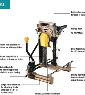 Makita Chain Mortiser, Heavy-Duty Portable Chain Mortising Machine for Precision Wood Joinery