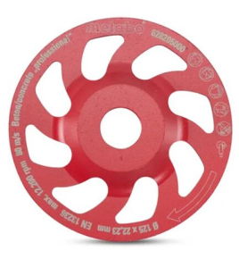 Metabo 5-Inch Professional Segmented Rim Diamond Cup Wheel for Concrete Grinding &amp; Surface Preparation