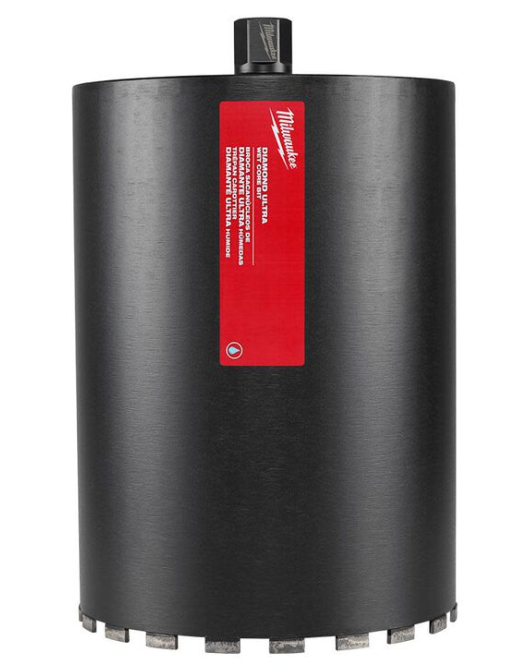 Milwaukee 12-Inch Diamond Ultra Wet Core Bit for Concrete & Masonry Drilling Milwaukee 12-Inch Diamond Ultra Wet Core Bit for Concrete & Masonry Drilling