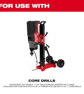 Milwaukee 12-Inch Diamond Ultra Wet Core Bit for Concrete &amp; Masonry Drilling