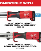 Milwaukee M18 FORCE LOGIC IPS-P Pivoting Press Ring Kit 1/2"–2" for Steel Pipe Press Fittings Milwaukee M18 FORCE LOGIC IPS-P Pivoting Press Ring Kit 1/2"–2" for Steel Pipe Press Fittings