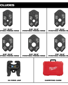 Milwaukee M12 FORCE LOGIC RLS Pivoting Press Ring Kit 1/4"–7/8" for Copper & Stainless Steel Press Fittings Milwaukee M12 FORCE LOGIC RLS Pivoting Press Ring Kit 1/4"–7/8" for Copper & Stainless Steel Press Fittings