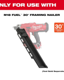 Milwaukee M18 FUEL 30° Framing Nailer Extended Capacity Magazine for Cordless Framing Tool Milwaukee M18 FUEL 30° Framing Nailer Extended Capacity Magazine for Cordless Framing Tool