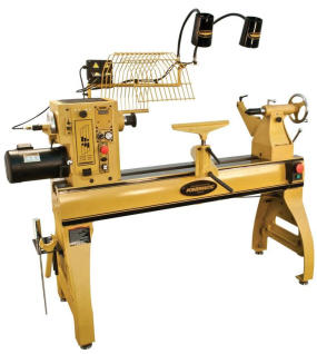Powermatic 4224B Wood Lathe – 3 HP 220V Single/Three Phase Heavy-Duty Professional Turning Lathe