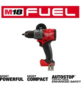Milwaukee M18 FUEL 18V 1/2-Inch Brushless Hammer Drill Driver Bare Tool with High Torque Performance